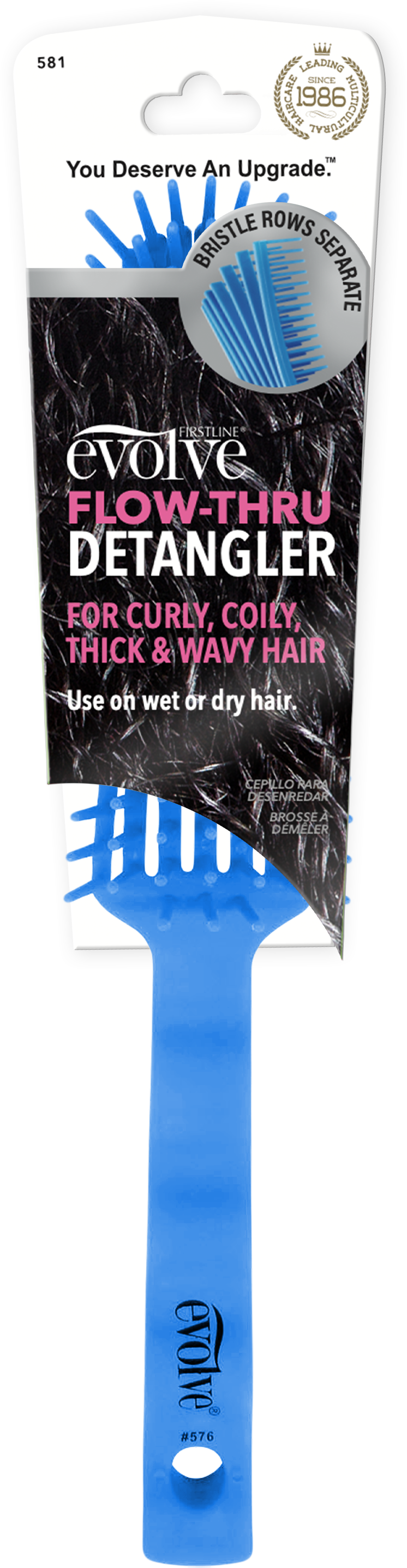 Evolve®Flow-Thru Detangler, Blue 581 – Firstline Brands
