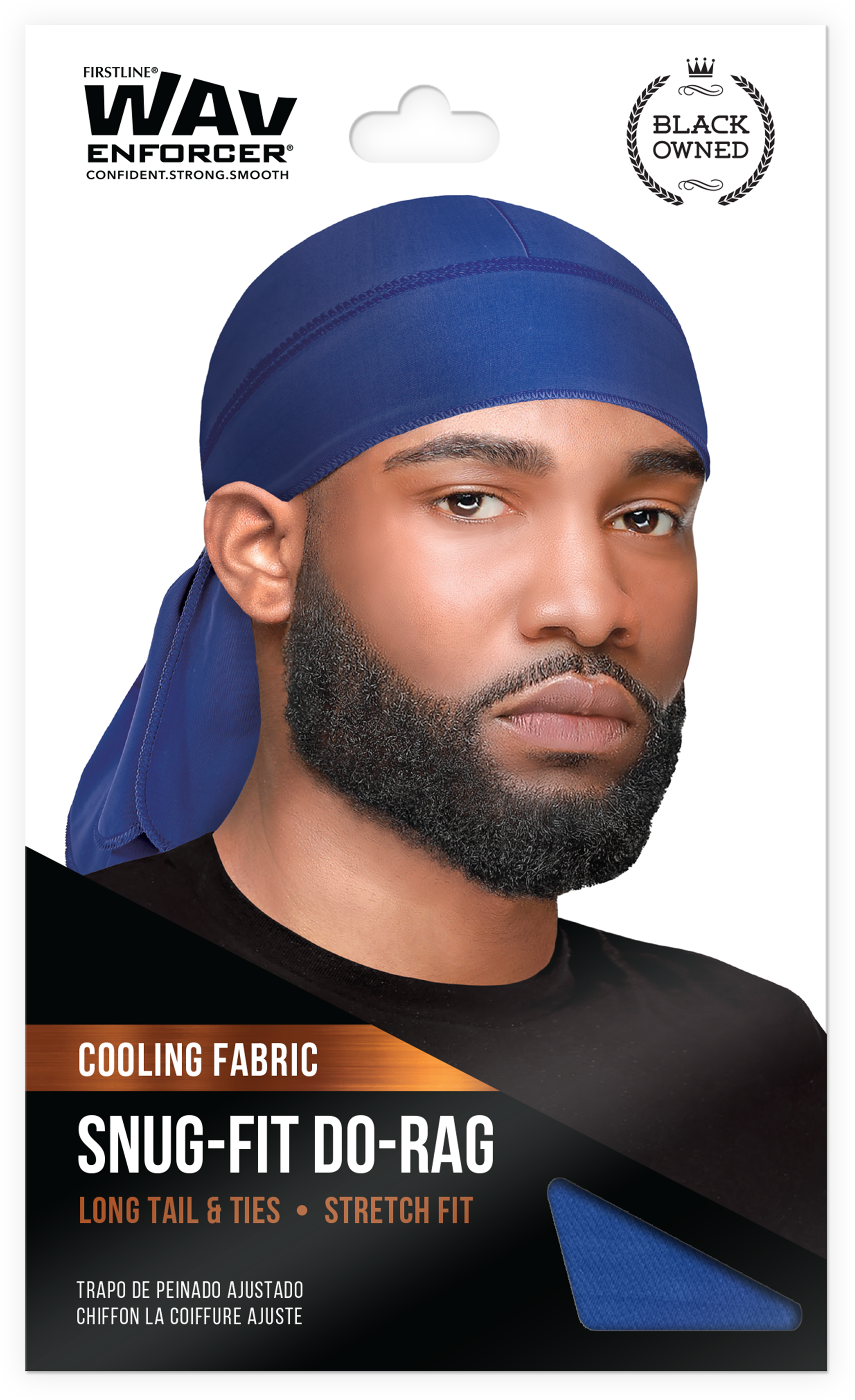 WavEnforcer Snug Fit Do-Rag, Blue 1063 – Firstline Brands WavEnforcer Snug Fit Do-Rag, Blue 1063 – Firstline Brands