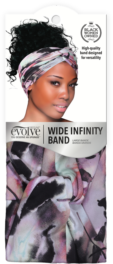 Evolve® Silky Wide Infinity Band, Floral Print 1114