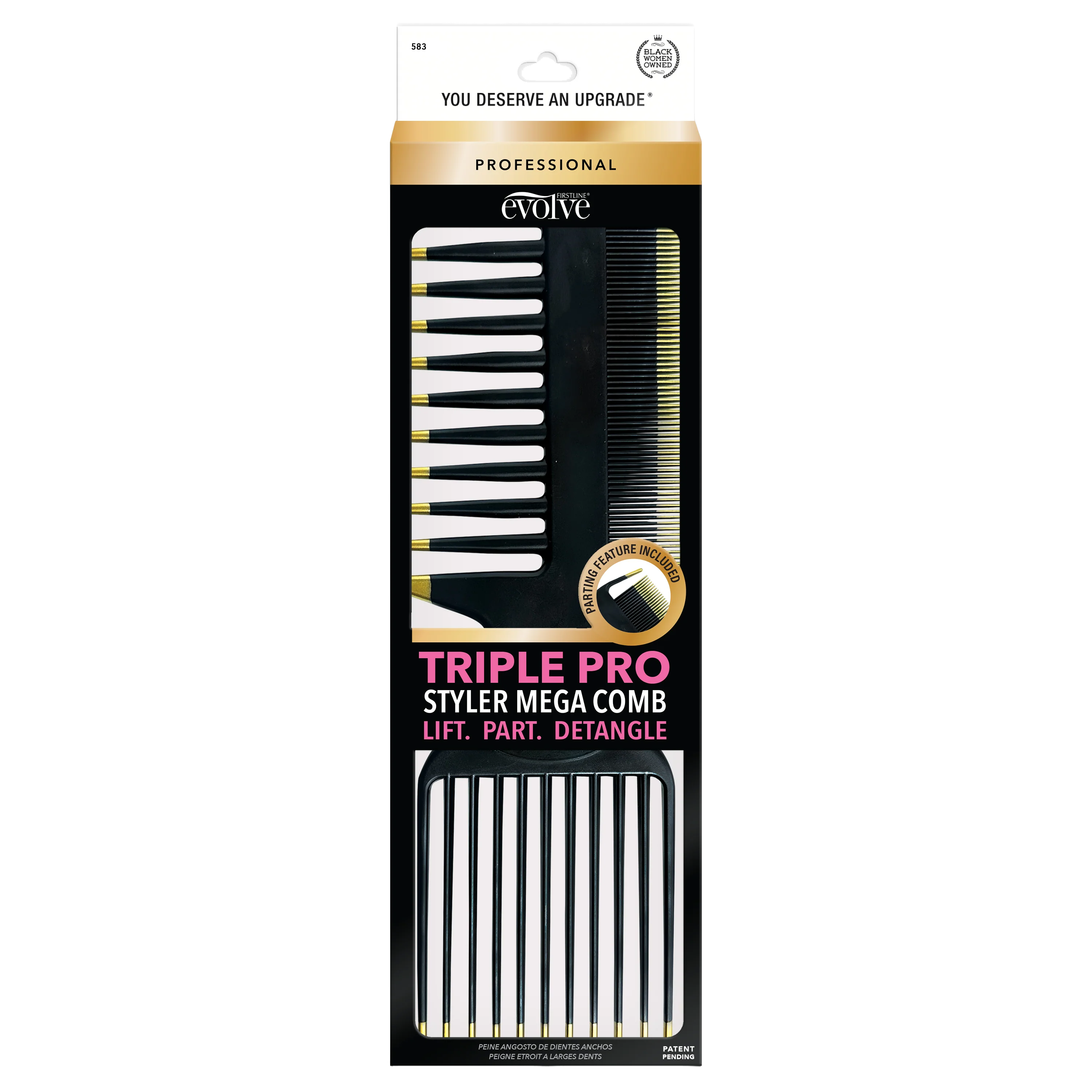 Triple Pro Styler Mega Comb 583 – Firstline Brands