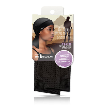 Black Dri Sweat® Flex Mesh women's Bandana in packaging