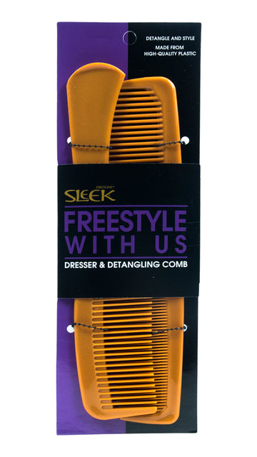 Sleek® Dresser & Detangling Comb 2-Pack in brand packaging 