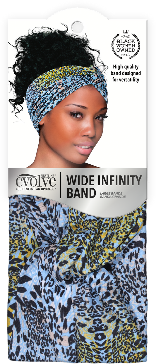 Silky Wide Infinity Band - Animal Print - 1112