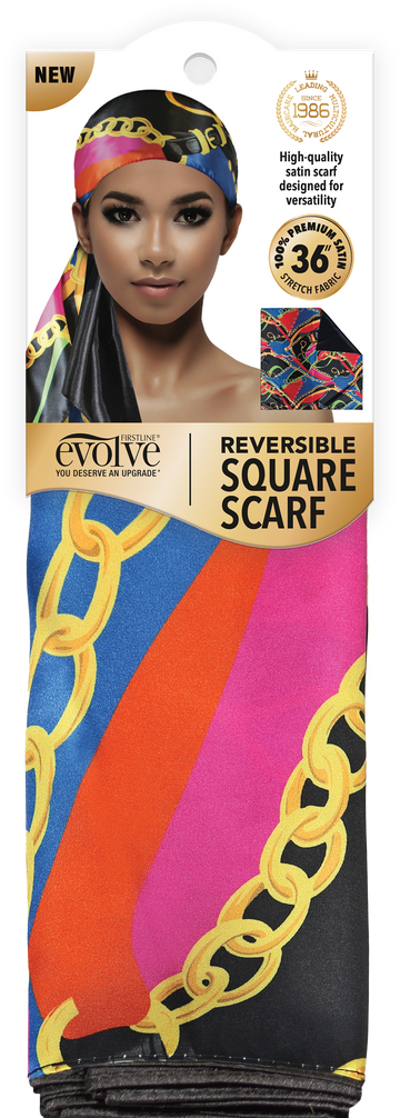 Evolve Satin Square Scarf Multicolor Status Reversible 3001