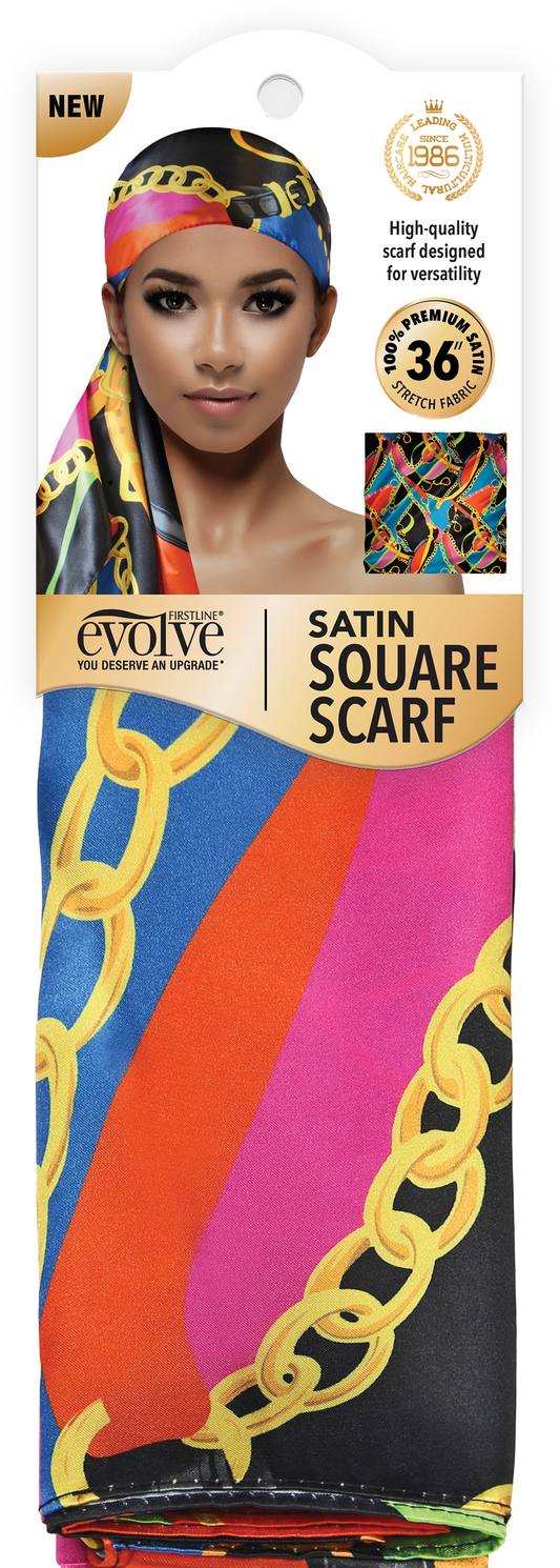 Satin Square Scarf - Multicolor Status - 3010