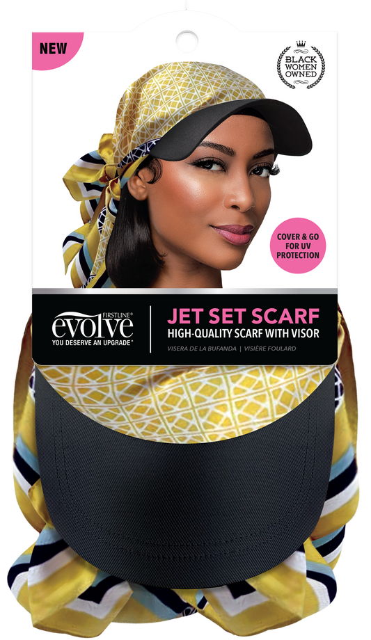 Jet Set Scarf, yellow print - 3021