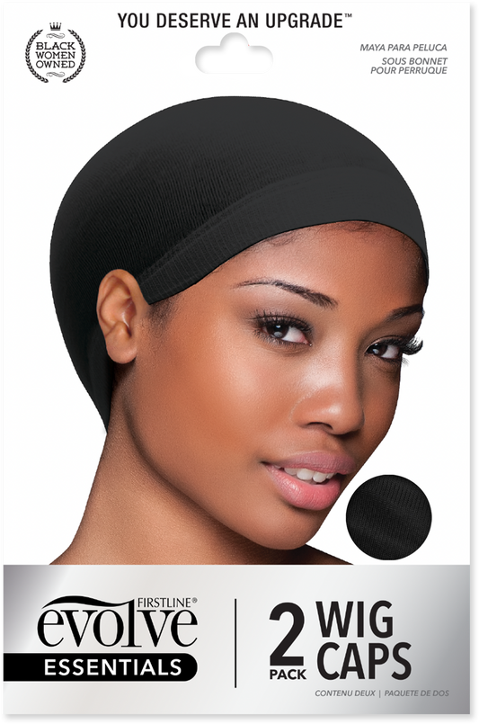 Wig Cap 2-Pack - Black - 330