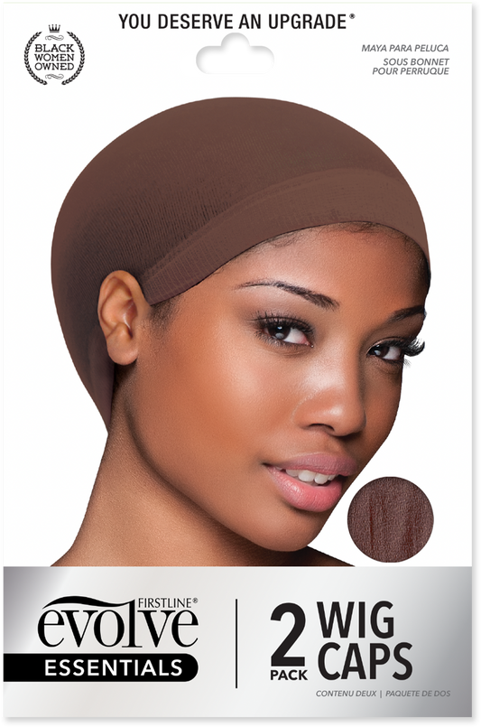 Wig Cap / 2-Pack - Brown - 3308