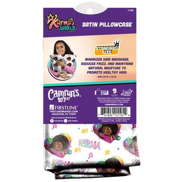 Karma's World White Heart's Satin Pillowcase