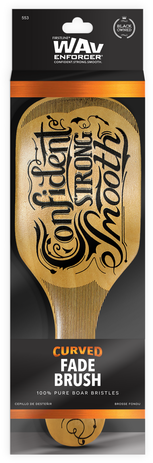 Inked Curved Fade Brush - 553
