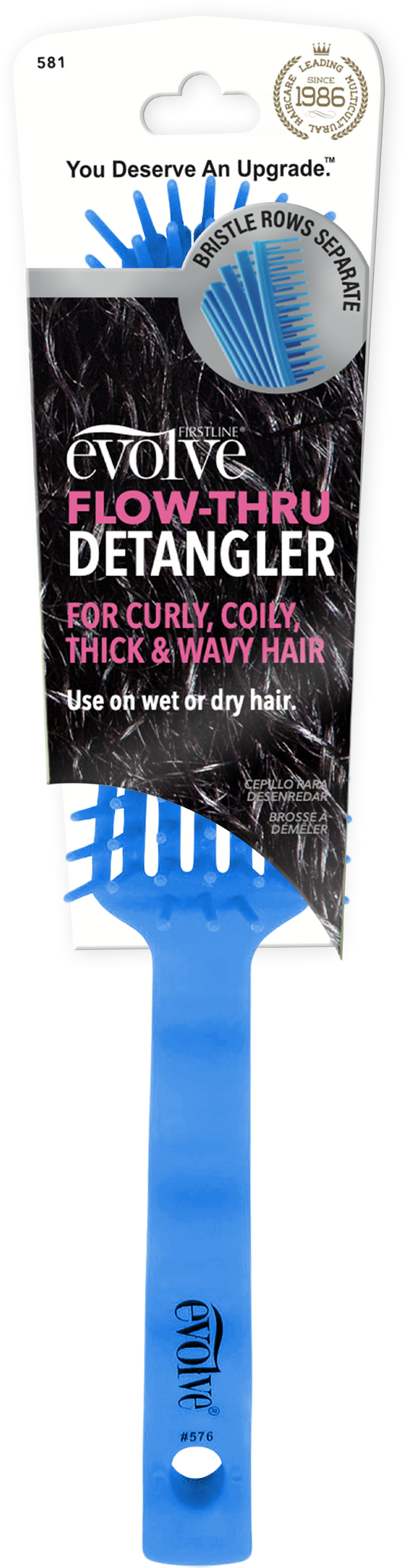 Evolve® Flow-Thru Detangler - Blue - 581