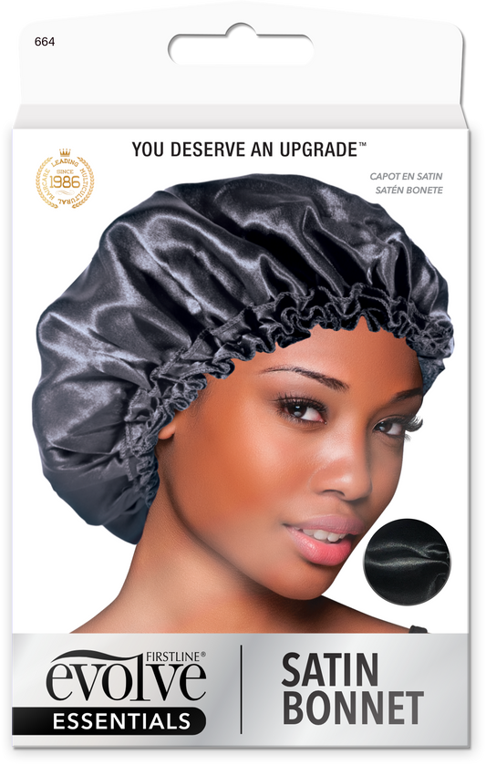 Satin Bonnet - Onyx Black - 664