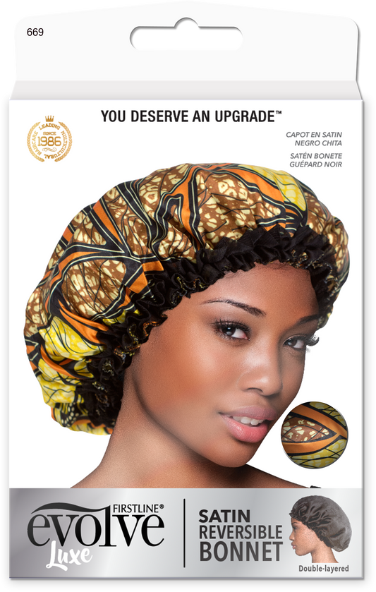 Satin Bonnet / Reversible - Sahara - 669