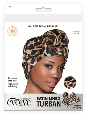 Satin-lined Turban Leopard 325