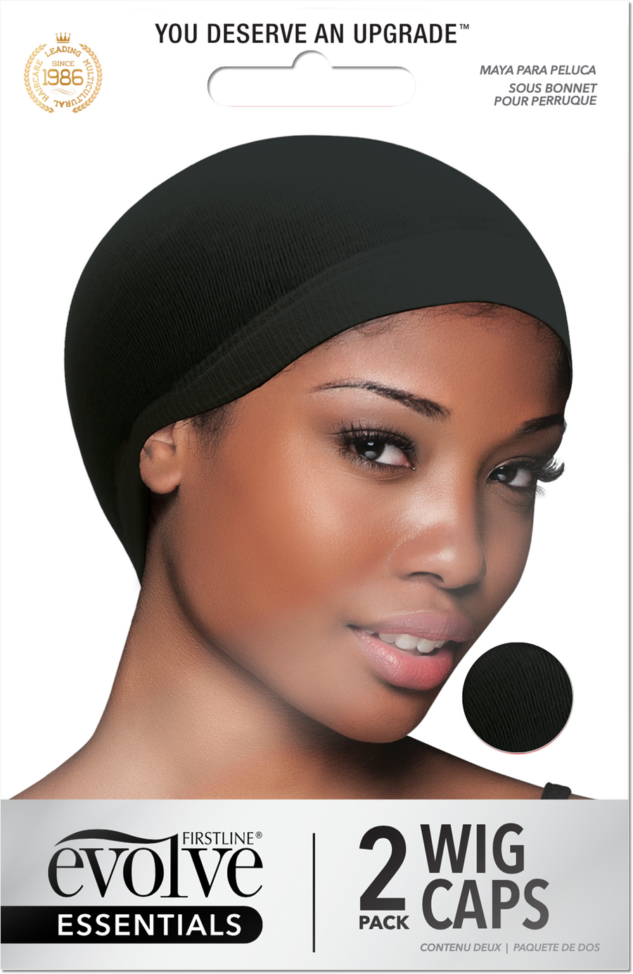 Black Wig Cap