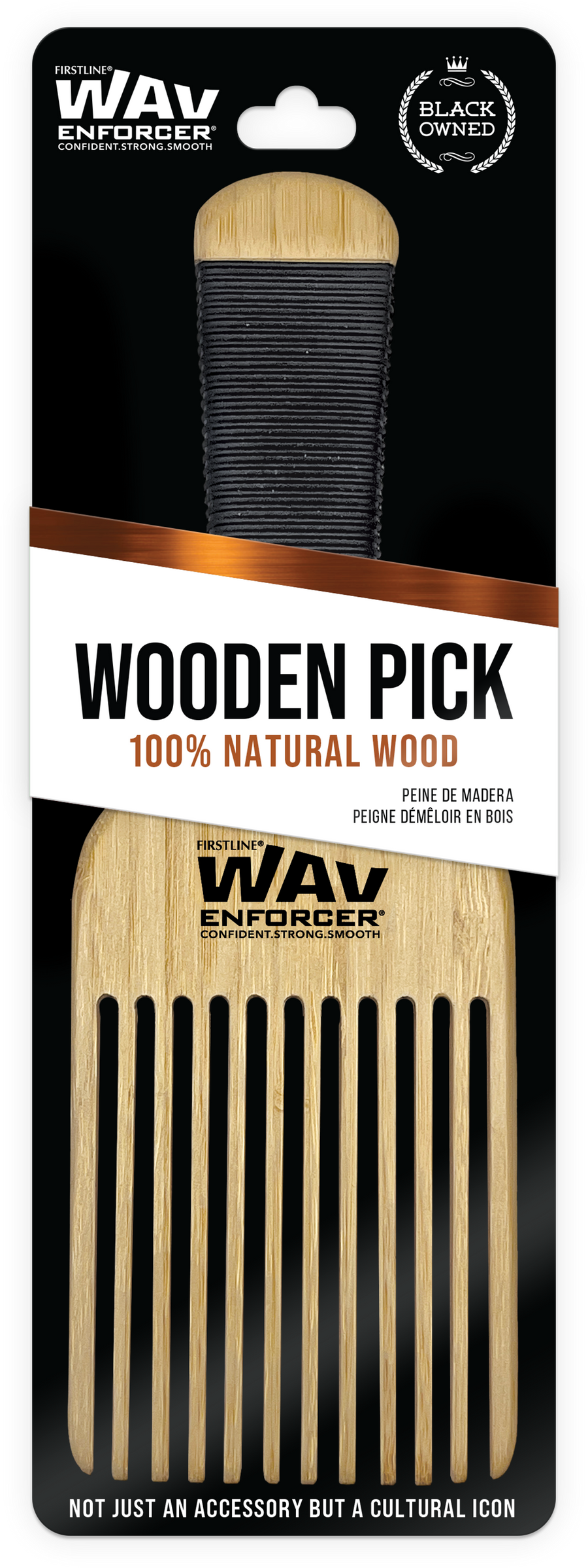 WavEnforcer Wooden Hair Pick 468