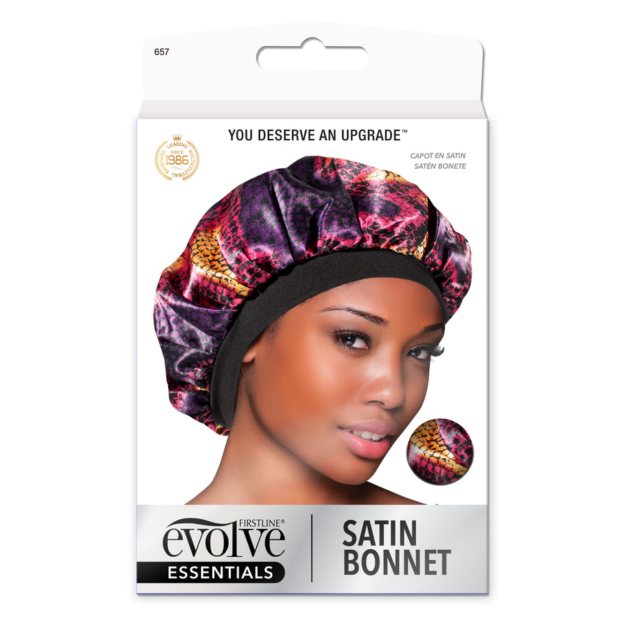 Satin Bonnet Purple Snakeskin 657 â Firstline Brands