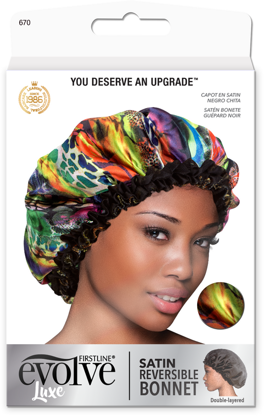 Evolve® Satin Reversible Bonnet, Exotic 670
