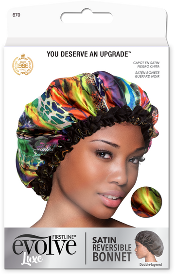 Evolve® Satin Reversible Bonnet, Exotic 670