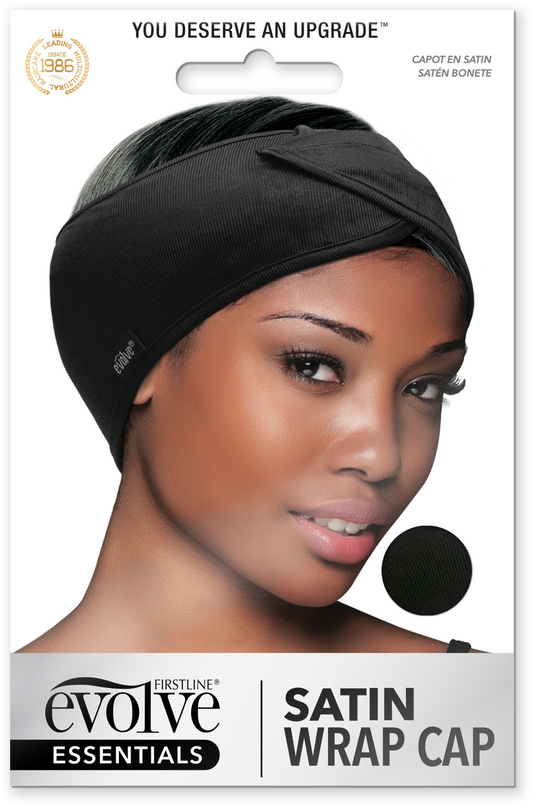 Satin & Mesh Wrap Cap - 806