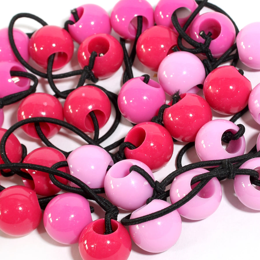 Ponytail Holders 16 Pack Assorted Pink
