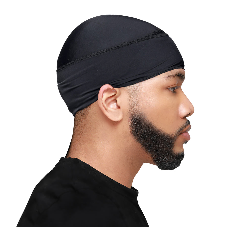 WavEnforcer Compression Spin Wave Cap, Black 910