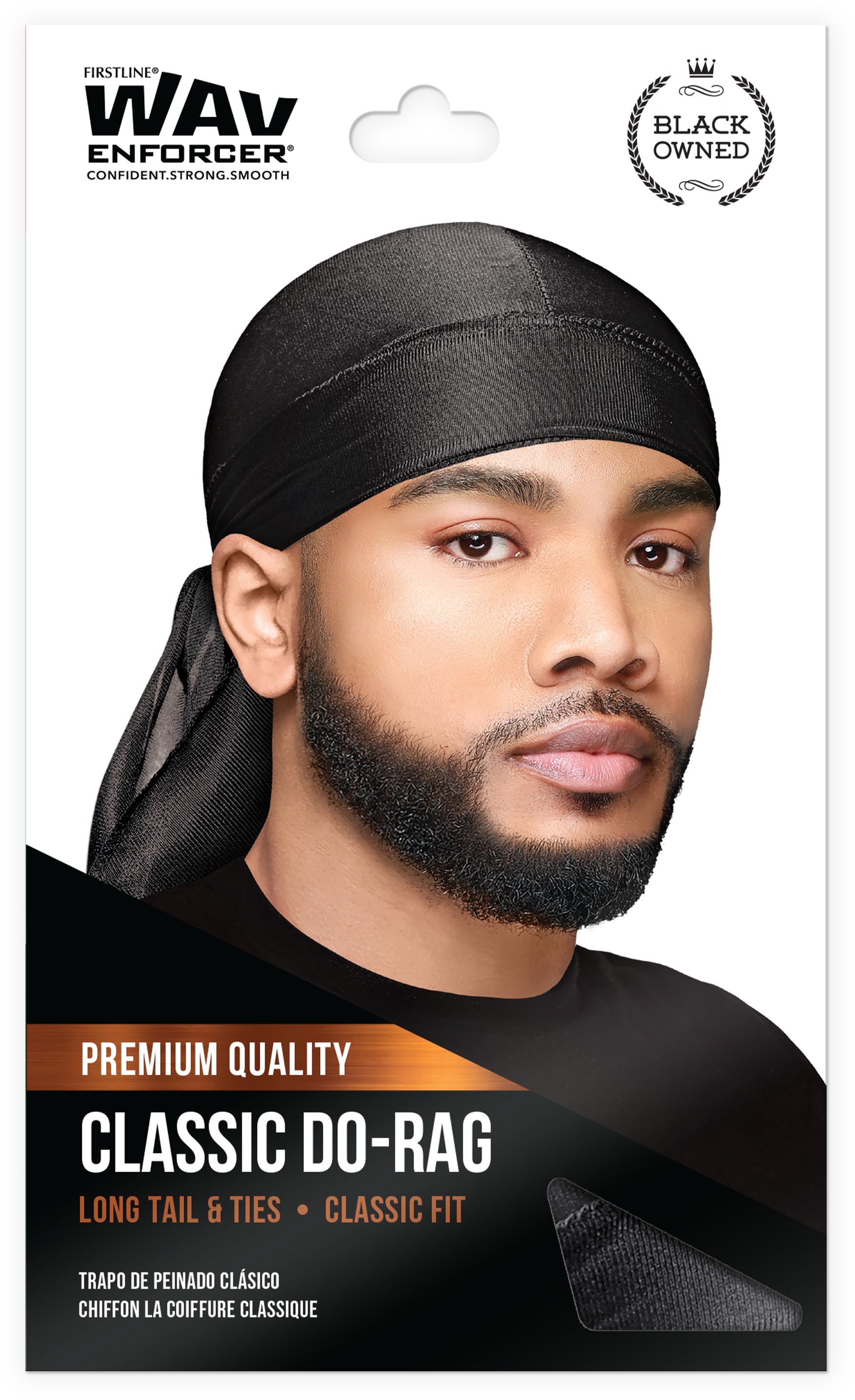 WavEnforcer Classic Do-Rag, Black 103 – Firstline Brands