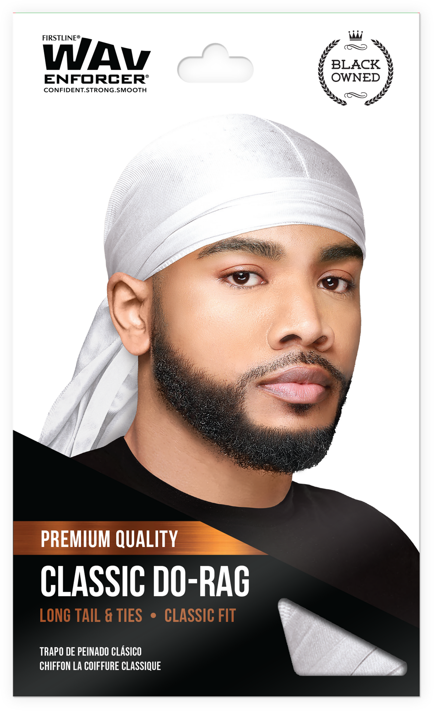WavEnforcer Classic Do-Rag, White 1051 – Firstline Brands