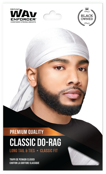 WavEnforcer Classic Do-Rag, White 1051 – Firstline Brands
