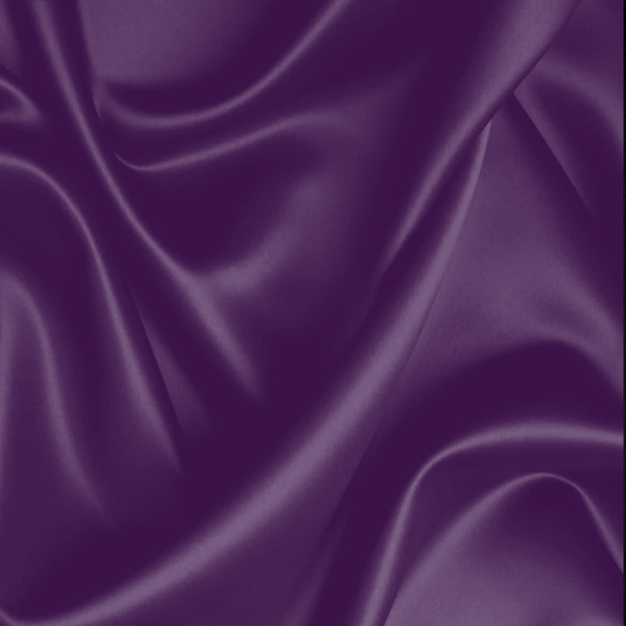 LUXE Satin Wide-Edge Bonnet Purple 1663