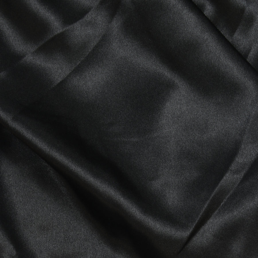 LUXE Satin Wide Edge Braid Bonnet Black 1680