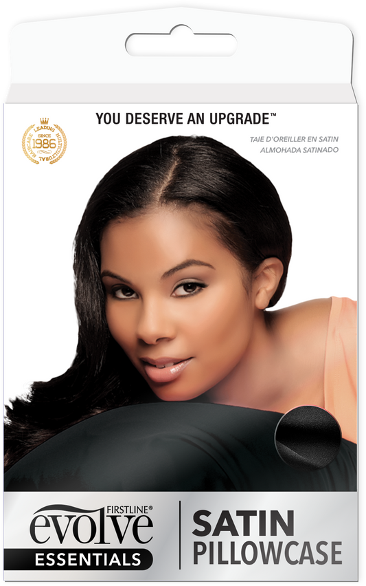 Satin Pillowcase, Black - 2509