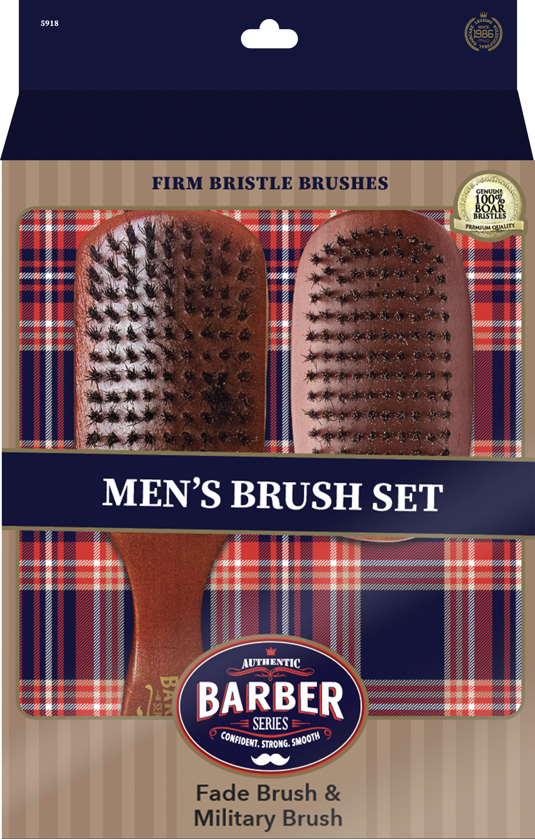 WavEnforcer Barber Series Fade & Military Brush Set 5918 – Firstline Brands
