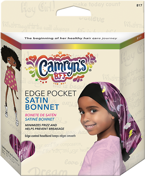 Satin Edge Pocket Bonnet - Assorted Prints - 817