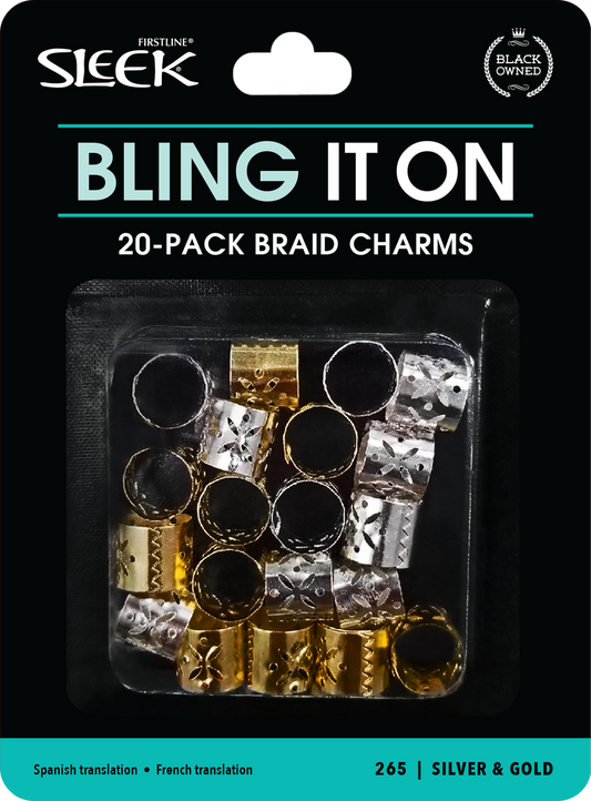 Braid Charms / 20-Pack - Assorted Gold/Silver - 265