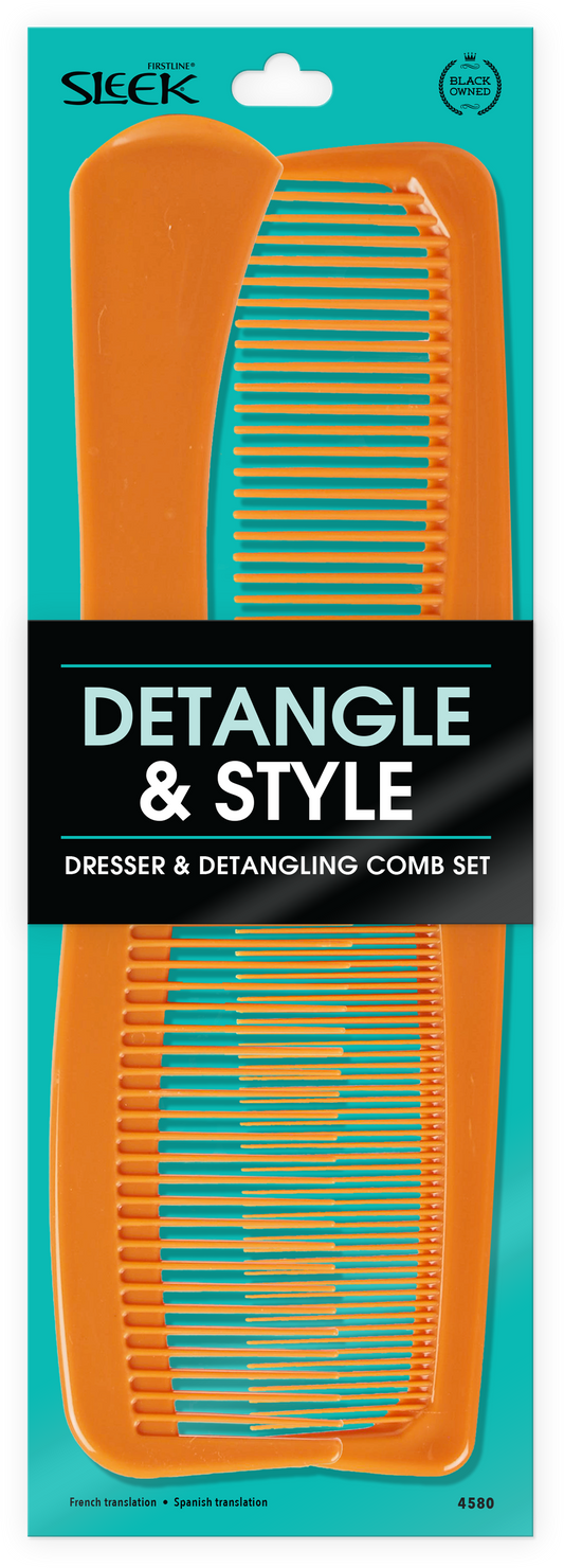Dresser & Detangling Comb / 2-Pack - 4580