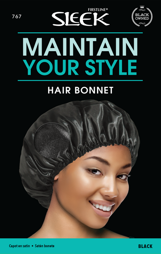 Hair Bonnet - Black - 767