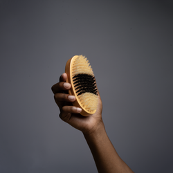 Inked Curved Military Brush - 378