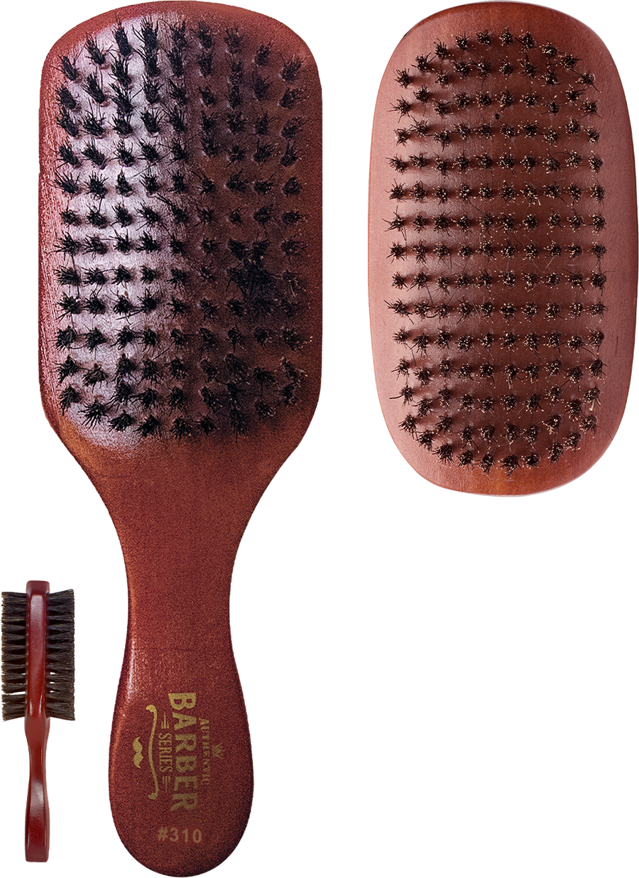 WavEnforcer Barber Series Double-sided Fade & Military Brush Set 5919