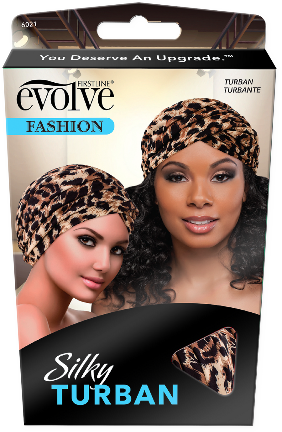 Evolve® Silky Turban, Animal Print 6021