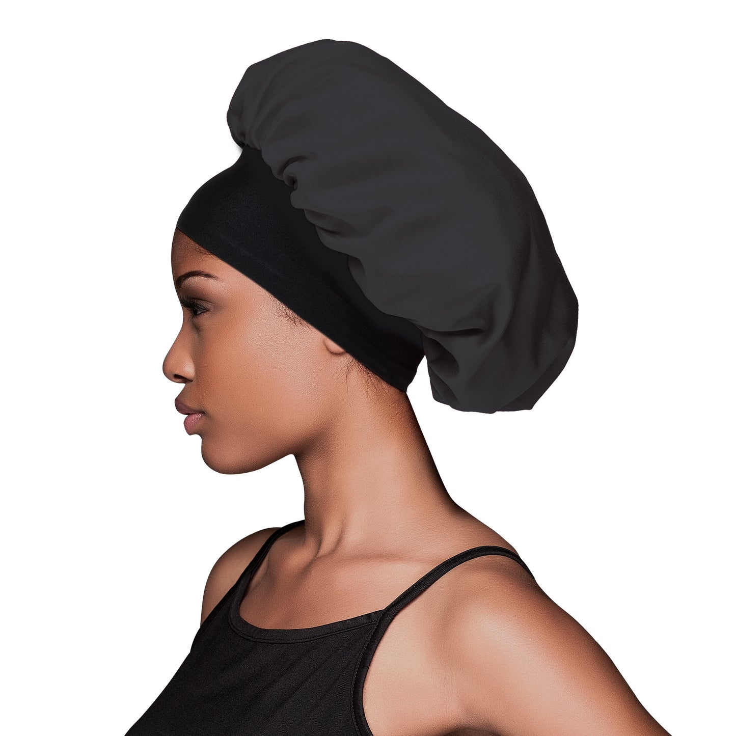 Evolve® Satin Wide-Edge Bonnet, Black 1661