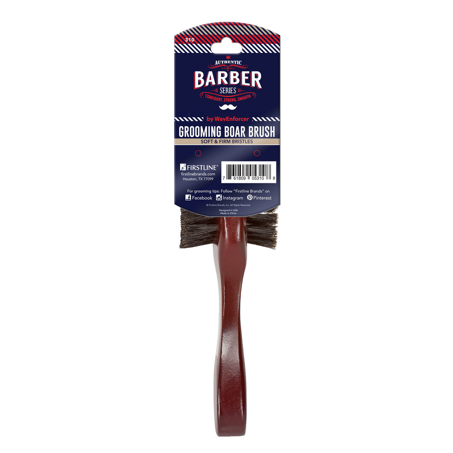 Back of WavEnforcer Barber Series Double-Sided Brush packaging 