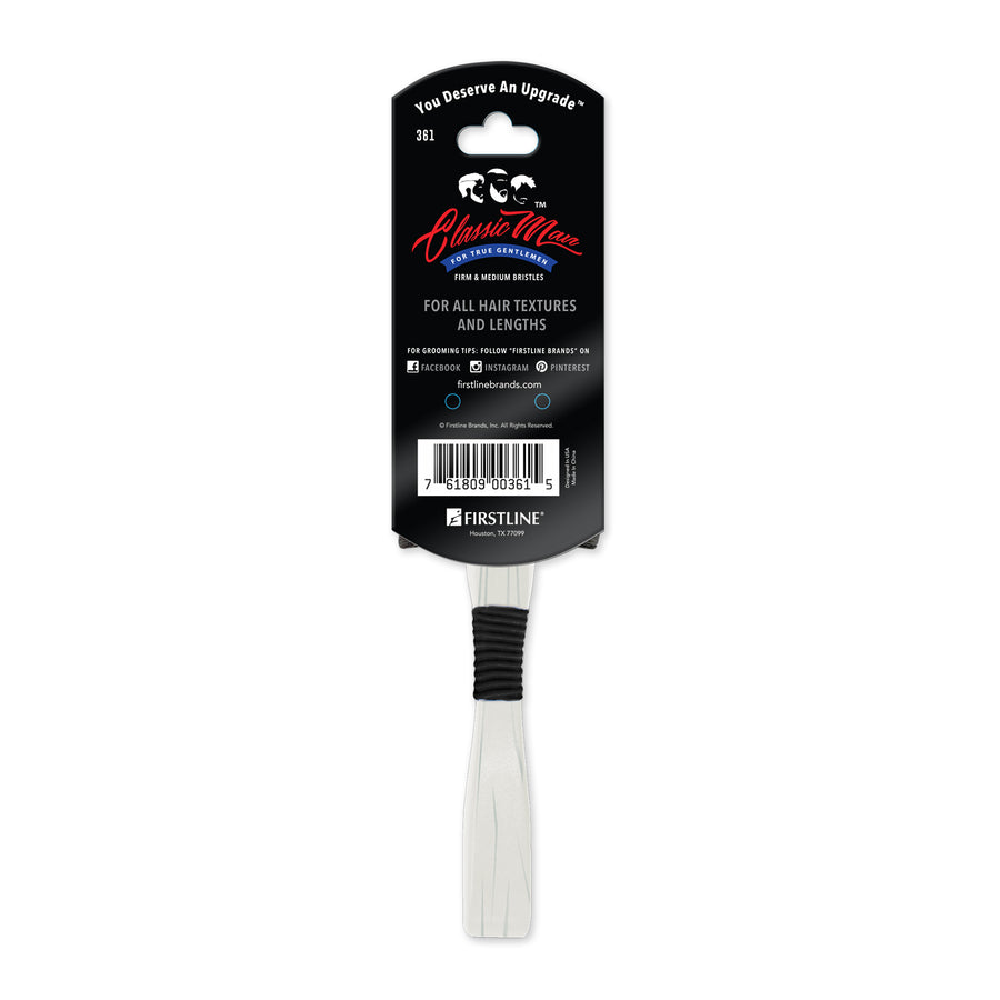 back view of WavEnforcer Classic Man Double-Sided Brush in packaging