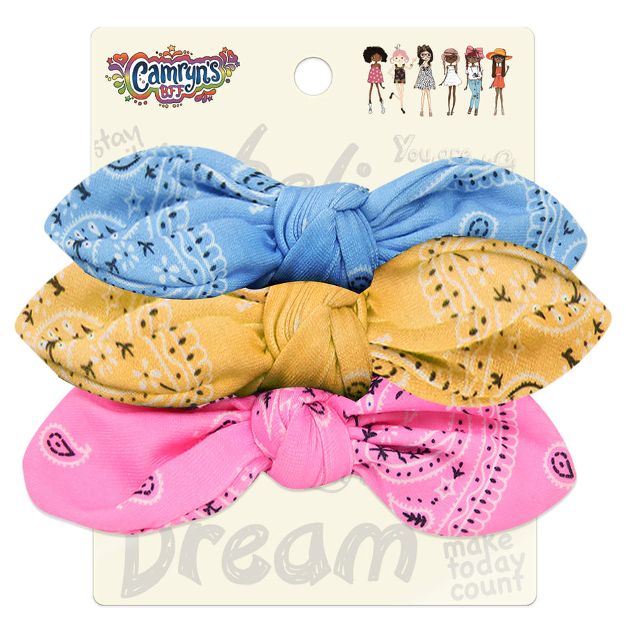 Camryn's BFF® paisley print Scrunchies 3-Pack