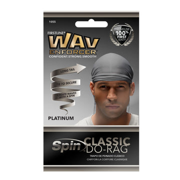 Front of Wavenforcer platinum classic do-rag package