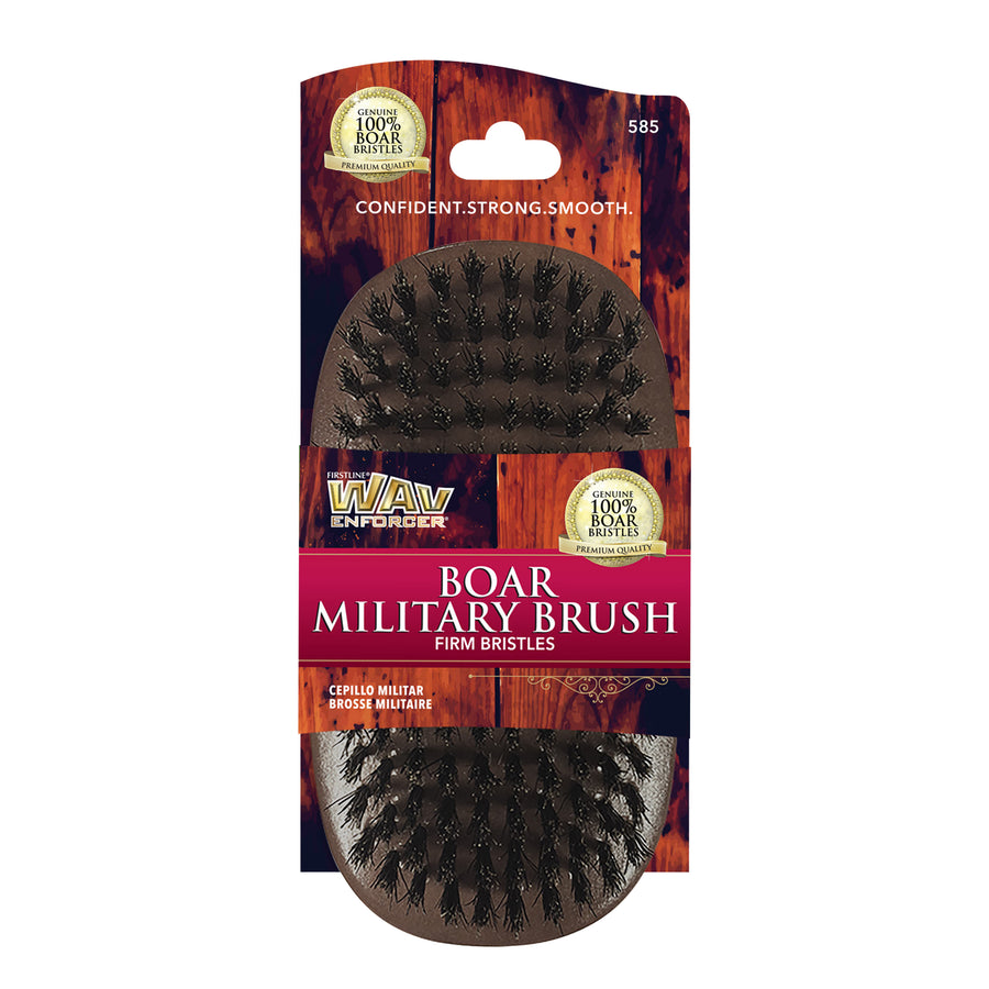 front view of WavEnforcer Military Brush in packaging