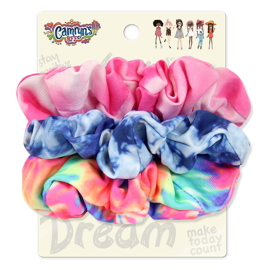 Camryn's BFF® tie dye Scrunchies 3-Pack