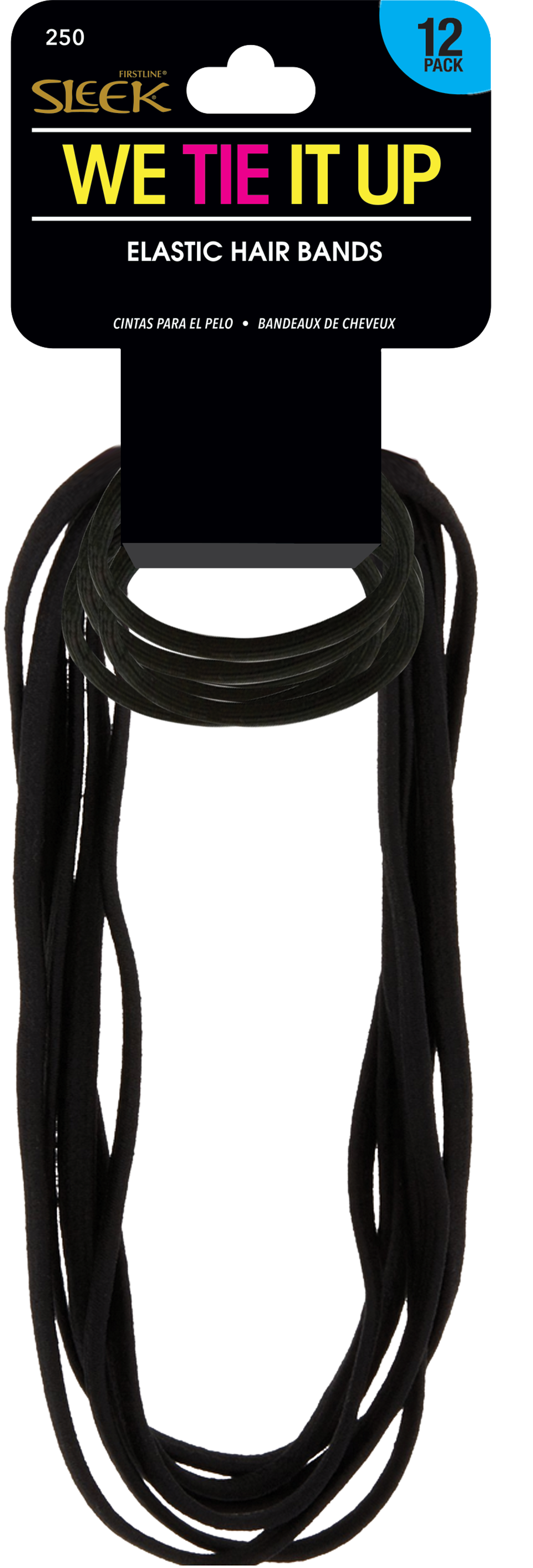 Sleek® Elastic Hair Bands 12 pack, 250 Firstline Brands